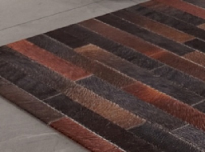 שטיח טלאים עור עבודת יד דגם A5